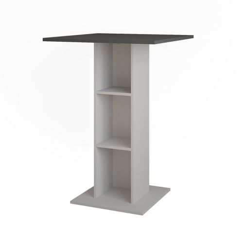 Table De Bar Repose 55348 Anthracite/blanc 75x75cm