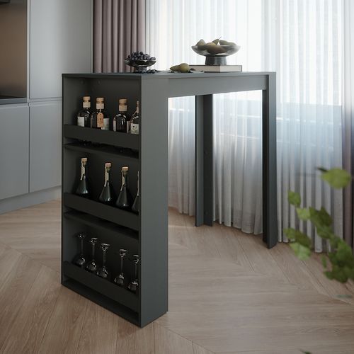 Table De Bar Repose 55351 Anthracite 57x117cm