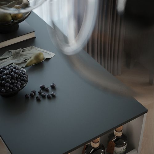 Table De Bar Repose 55352 Blanc/anthracite 57x117cm