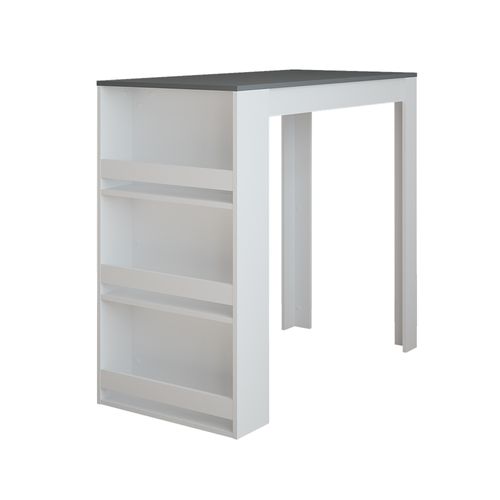 Table De Bar Repose 55352 Blanc/anthracite 57x117cm