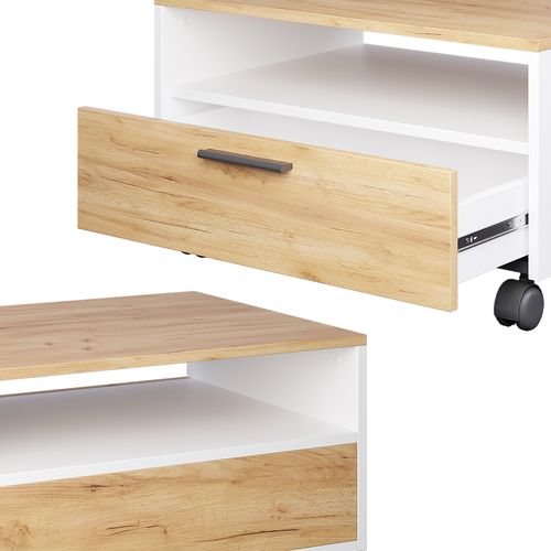 Table Basse Bibo 55398 Chêne Blanc/force De Lor 70x52.4cm