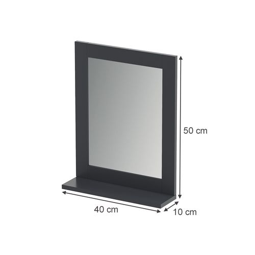 Miroir De Salle De Bain Vilda 55563 Gris 40x50cm