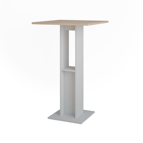 Table De Bar Repose 55579 Blanc/sonoma 65x65cm