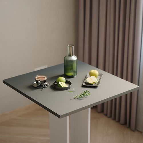 Table De Salle à Manger Repose 55590 Blanc/anthracite 65x65cm