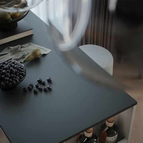 Set De Table De Bar Repose 55722 Blanc/anthracite 57x117cm Avec 2 Tabourets De Bar