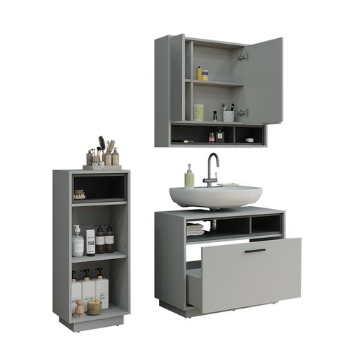 Meubles Bain Beatrice 55792 Gris/anthracite Set 2