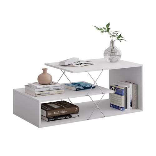 Table Basse Nario 55821 Blanc 100x50cm