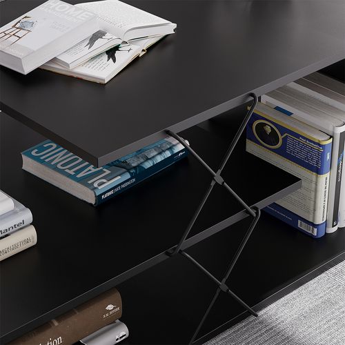 Table Basse Nario 55822 Noir 100x50cm