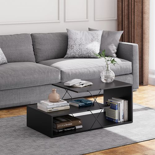 Table Basse Nario 55822 Noir 100x50cm