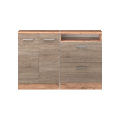 Ensembles De Meuble De Rangement Sous Pente Rion 55971 Sonoma/chêne Doré Lot De 2