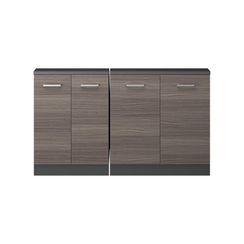 Ensembles De Meuble De Rangement Sous Pente Rion 55991 Gris Noble/anthracite Lot De 2