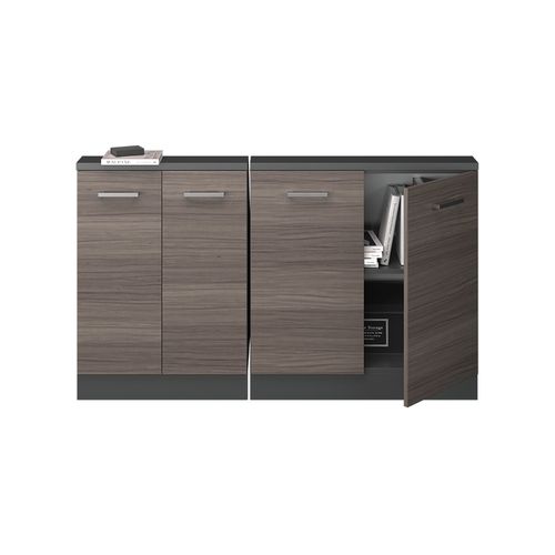 Ensembles De Meuble De Rangement Sous Pente Rion 55991 Gris Noble/anthracite Lot De 2