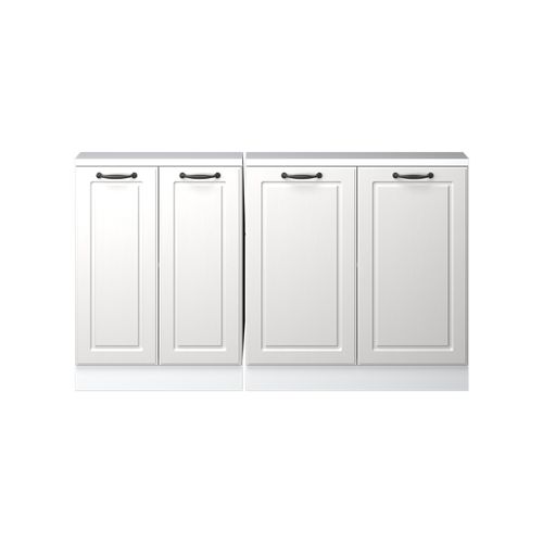Ensembles De Meuble De Rangement Sous Pente Rion 56025 Blanc Campagne/blanc Lot De 2