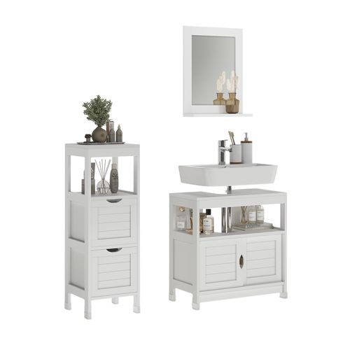 Meubles Bain Vilda 56276 Blanc 3 Pièces