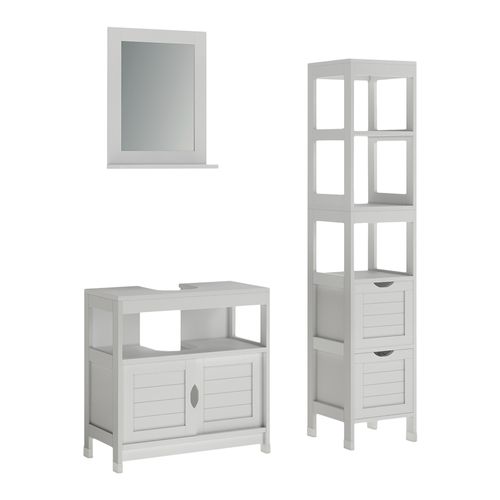 Meubles Bain Vilda 56277 Blanc 3 Pièces