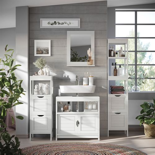 Meubles Bain Vilda 56277 Blanc 3 Pièces