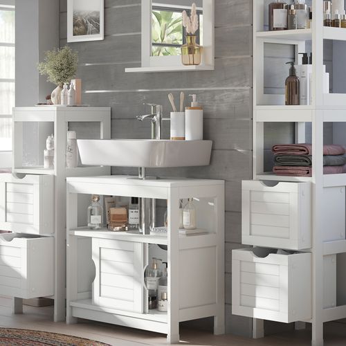 Meubles Bain Vilda 56278 Blanc 4 Pièces