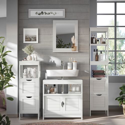 Meubles Bain Vilda 56278 Blanc 4 Pièces