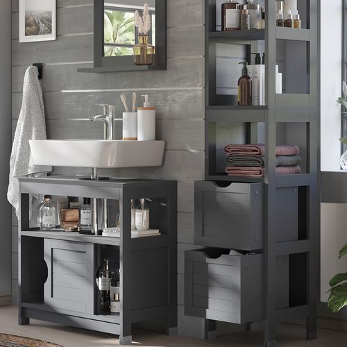 Meubles Bain Vilda 56281 Gris 3 Pièces