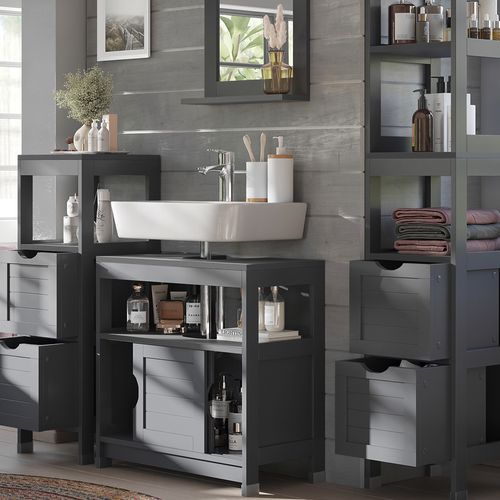 Meubles Bain Vilda 56282 Gris 4 Pièces