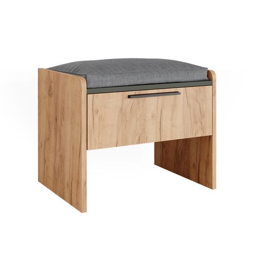 Banquette De Salle à Manger Roman 56285 Sable Chêne 53.5x41.1cm Avec 1 Tiroir