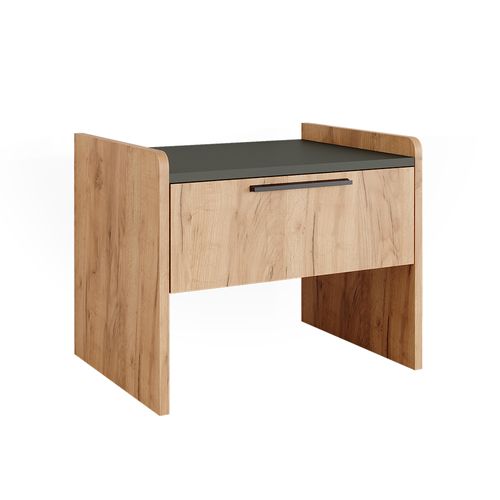 Banquette De Salle à Manger Roman 56285 Sable Chêne 53.5x41.1cm Avec 1 Tiroir