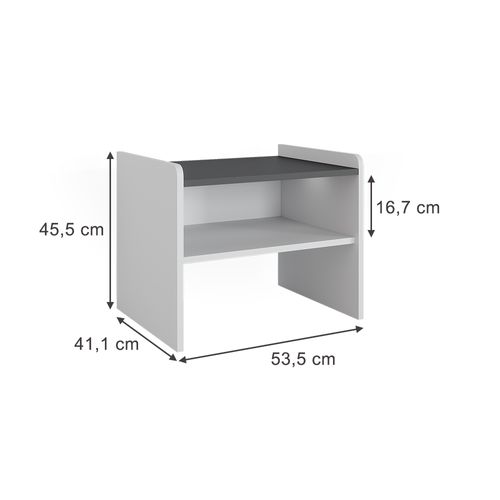 Banc Dangle Roman 56287 Blanc 53.5x41.1cm