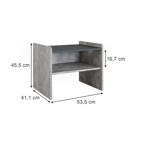 Banc Dangle Roman 56288 Béton 53.5x41.1cm