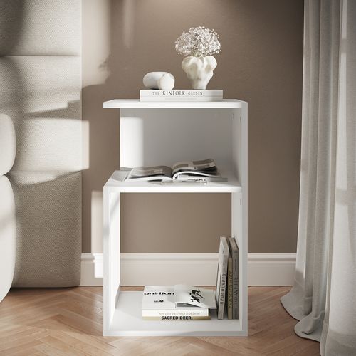 Table De Nuit Elios 56390 Blanc 40x65.3cm