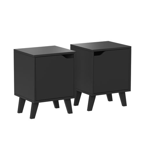 Table De Nuit Malu 56400 Noir Lot De 2