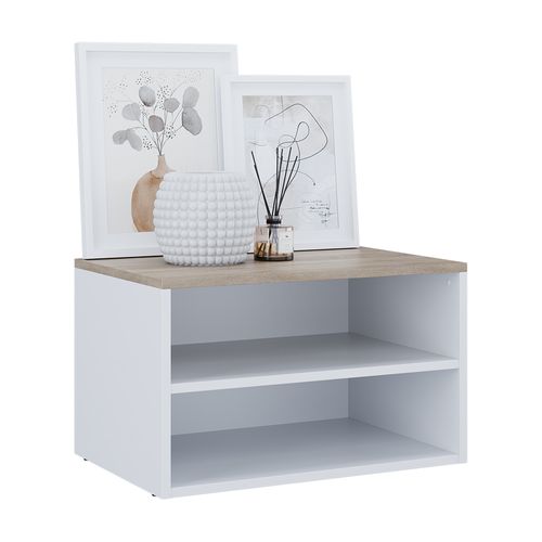 Commode Betti 56433 Blanc/sonoma 60x36cm Avec 2 Compartiments