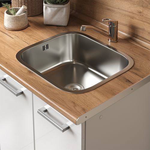 Cuisine R-line 56466 Blanc Brillant/blanc 160cm Avec Meuble Four Encastrable Sans Pt