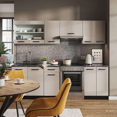 Ligne De Cuisine R-line 56480 Cachemire 240cm , Pt Anthracite