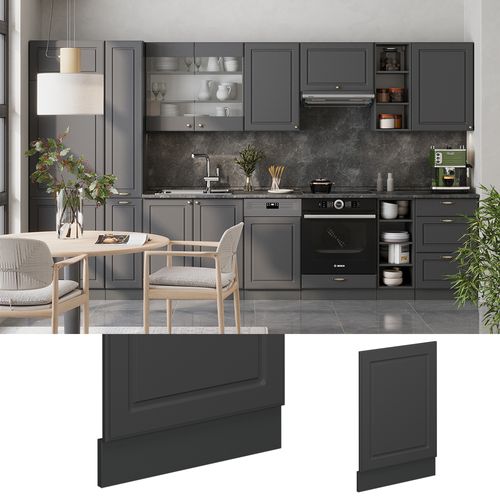 Façade Fame-line 56512 Anthrazit-gold Landhaus 45cm Sans Pt