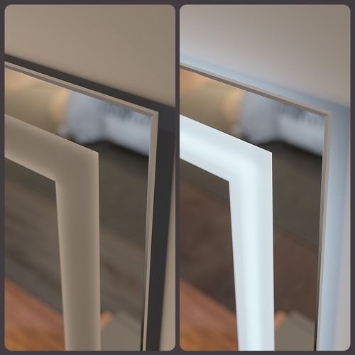 Coiffeuse Karen 56540 Anthracite/artisan 110cm Avec Tabouret Et Miroir LED