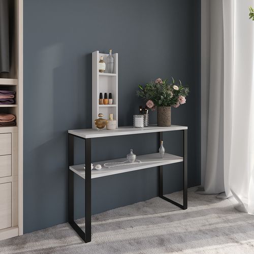 Armoire Dappoint Sherry 56568 Blanc 20x65cm Avec 3 Compartiments De Rangement