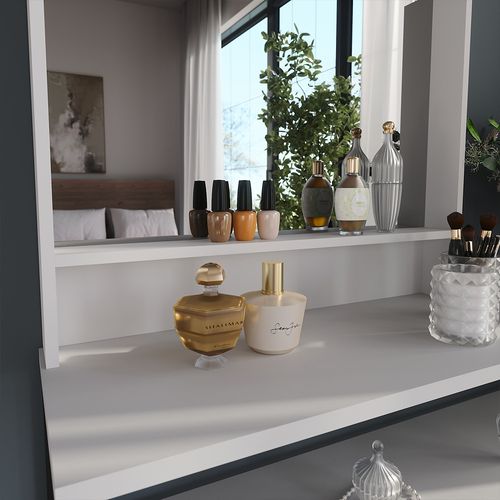 Miroir Mural Sherry 56571 Blanc 80x65cm