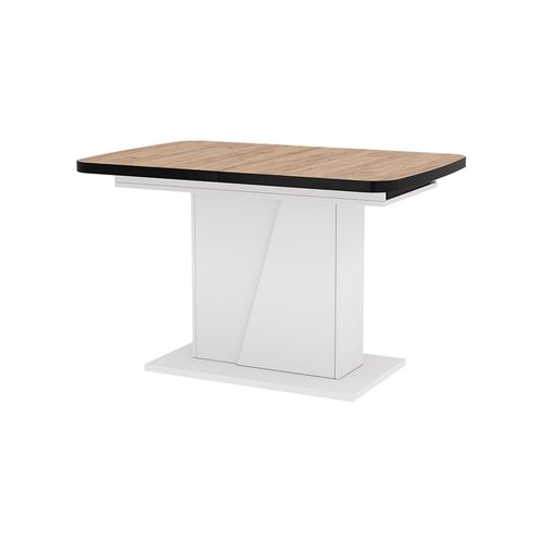 Table à Manger Extensible Fenaro, Chêne Noir/force De Lor, 120/160x80cm