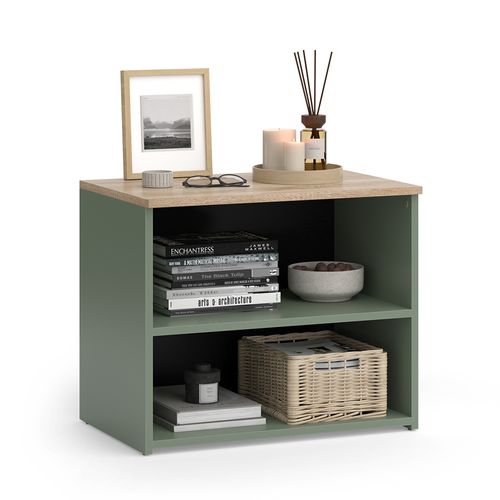 Meuble TV Wido 56608 Vert 60x50cm Avec 2 Compartiments