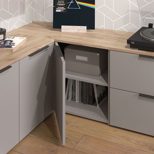 Commode Wido 56613 Grège 80x50cm Avec Porte