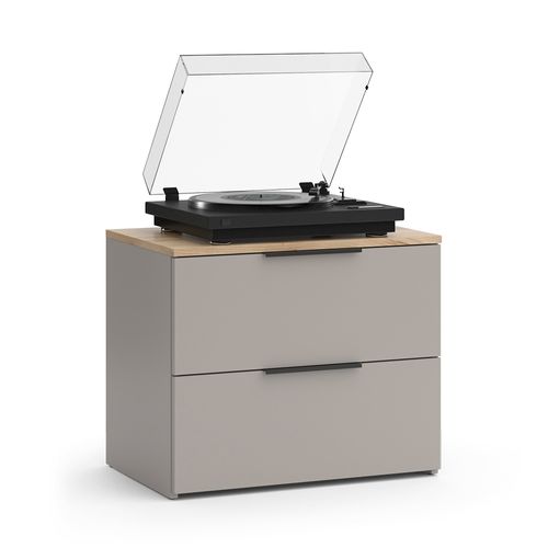 Commode Avec Tiroirs Wido 56614 Grège 60x50cm Avec 2 Tiroirs