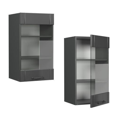 Armoire En Verre Fame-line 56667 Gris Foncé 40cm