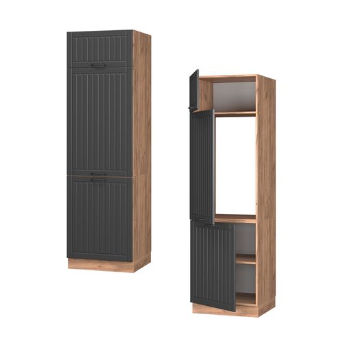 Armoire Pour Frigo Fame-line 56681 Gris Foncé 60cm