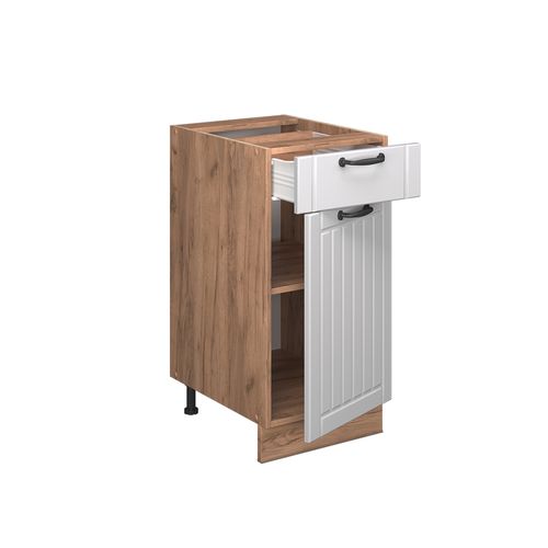 Meuble Cuisine Fame-line 56710 Blanc Campagne 40cm Sans Pt