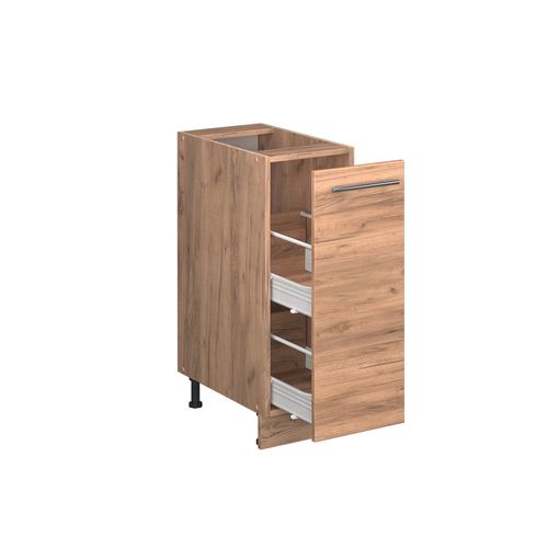 Meuble De Cuisine Fame-line 56756 Chêne De Force Doré 30cm , Pt Chêne