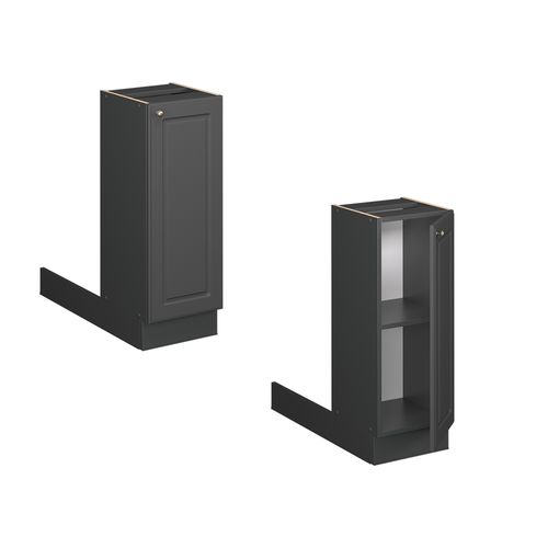 Îlot De Cuisine Fame-line 56802 Anthrazit-gold Landhaus 30cm Sans Pt