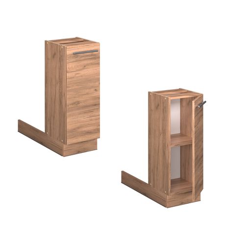 Îlot De Cuisine Fame-line 56842 Chêne De Force Doré 30cm Sans Pt