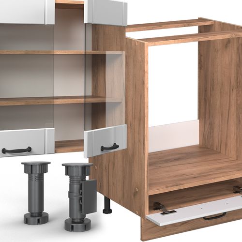 Cuisine Fame-line 56898 Blanc Campagne 300cm , Pt Marbre