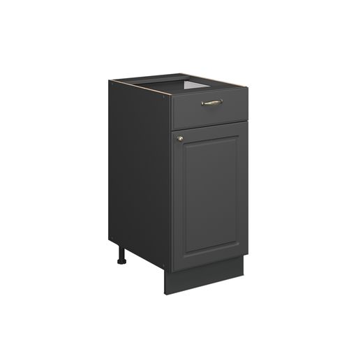 Meuble Cuisine Fame-line 56942 Anthrazit-gold Landhaus 40cm Sans Pt