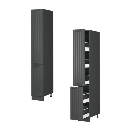 Meuble Cuisine Fame-line 56952 Gris Foncé 30cm